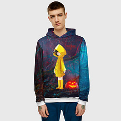 Толстовка-худи мужская Little Nightmares 2, цвет: 3D-белый — фото 2