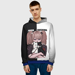 Толстовка-худи мужская MONOKUMA JUNKO, цвет: 3D-синий — фото 2