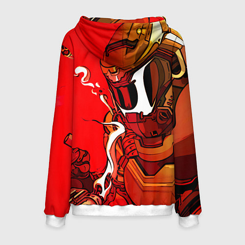 Мужская толстовка DOOM Eternal / 3D-Белый – фото 2