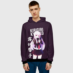 Толстовка-худи мужская Kyoko Kirigiri Кёко Киригири, цвет: 3D-черный — фото 2