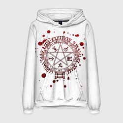 Толстовка-худи мужская Хеллсинг, Печать Алукарда, цвет: 3D-белый