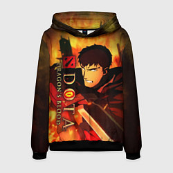 Толстовка-худи мужская DOTA: Кровь дракона, цвет: 3D-черный