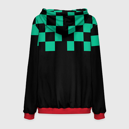 Мужская толстовка Kamado Tanjirou Kimetsu no Yaiba / 3D-Красный – фото 2