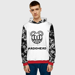 Толстовка-худи мужская Radiohead, цвет: 3D-красный — фото 2