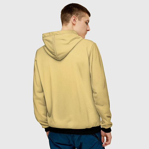 Мужская толстовка МЕХА ЦИКАДА ЧЕРТЕЖ СТИМПАНК / 3D-Черный – фото 4