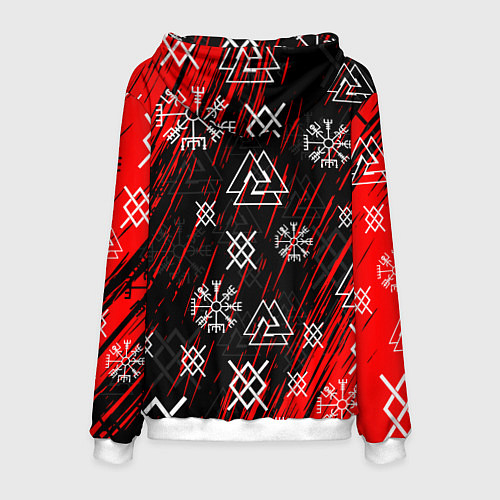 Мужская толстовка БОГ ОДИН СИВОЛИКА / 3D-Белый – фото 2