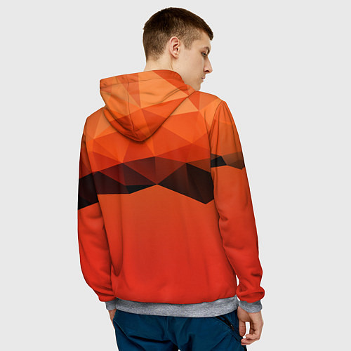 Мужская толстовка Геометрические облака / 3D-Меланж – фото 4