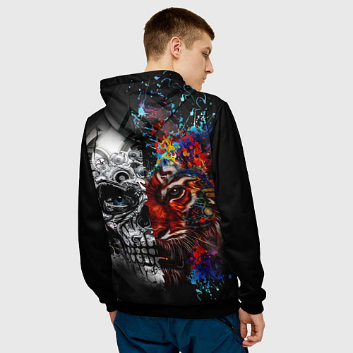 Мужская толстовка TIGER / 3D-Черный – фото 4