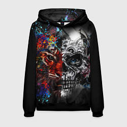 Толстовка-худи мужская TIGER, цвет: 3D-черный