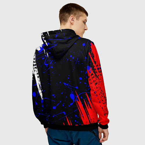 Мужская толстовка HONDA / 3D-Черный – фото 4