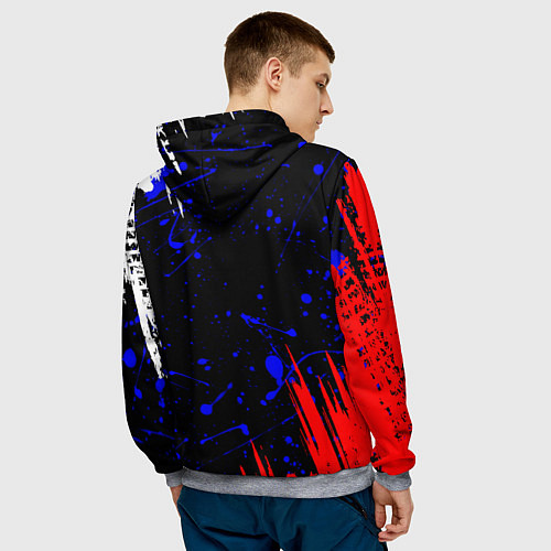 Мужская толстовка HONDA / 3D-Меланж – фото 4