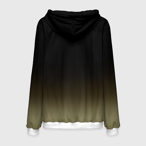 Мужская толстовка НЛО похищает динозавров / 3D-Белый – фото 2