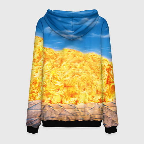 Мужская толстовка Шрек и дракон / 3D-Черный – фото 2