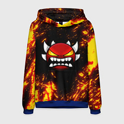 Толстовка-худи мужская Geometry Dash: Demon Z, цвет: 3D-синий