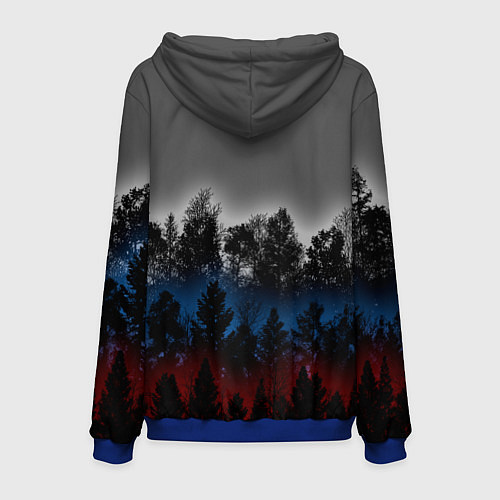 Мужская толстовка Флаг из леса / 3D-Синий – фото 2