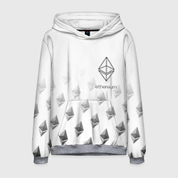 Толстовка-худи мужская ETHEREUM ЭФИРИУМ ЭФИР, цвет: 3D-меланж