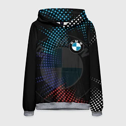 Толстовка-худи мужская BMW БМВ M COMPETITION, цвет: 3D-меланж
