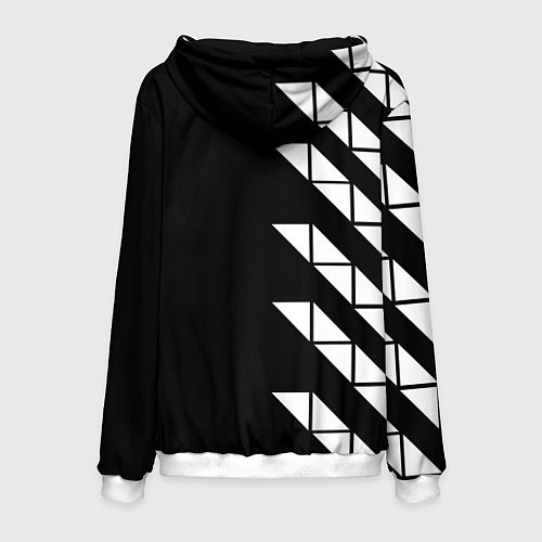 Мужская толстовка AVICII ГЕОМЕТРИЯ / 3D-Белый – фото 2