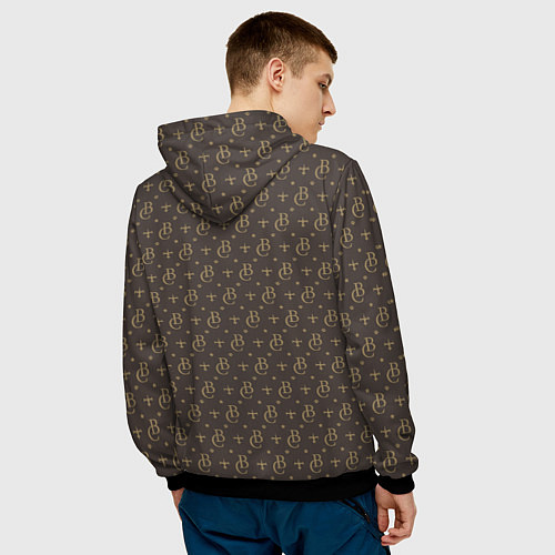 Мужская толстовка Cowboy Bebop Louis Vuitton / 3D-Черный – фото 4