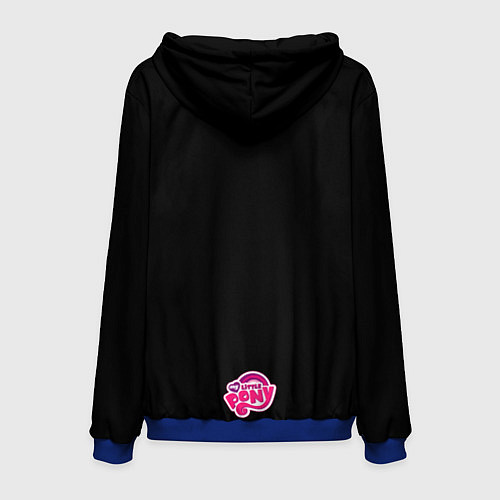 Мужская толстовка Милая Флаттершайн / 3D-Синий – фото 2