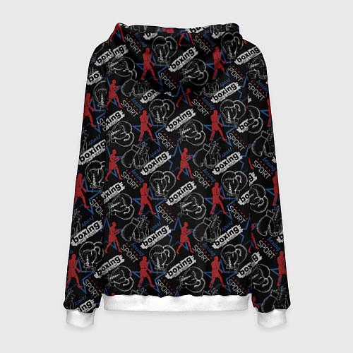 Мужская толстовка Бокс / 3D-Белый – фото 2