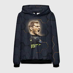 Толстовка-худи мужская Iker Casillas, цвет: 3D-черный