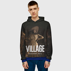 Толстовка-худи мужская RESIDENT EVIL VILLAGE, цвет: 3D-синий — фото 2