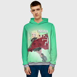 Толстовка-худи мужская Pravda, цвет: 3D-меланж — фото 2