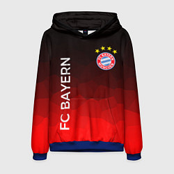 Толстовка-худи мужская ФК БАВАРИЯ BAYERN МЮНХЕН, цвет: 3D-синий