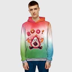 Толстовка-худи мужская Booo, цвет: 3D-меланж — фото 2