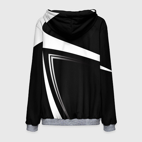 Мужская толстовка JUVENTUS ЮВЕНТУС ПОЛОСЫ / 3D-Меланж – фото 2