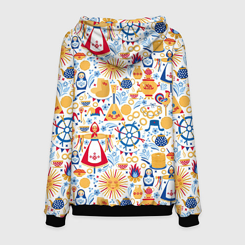 Мужская толстовка Славянская символика / 3D-Черный – фото 2