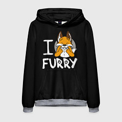 Мужская толстовка I love furry