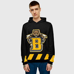 Толстовка-худи мужская BOSTON BRUINS, цвет: 3D-черный — фото 2