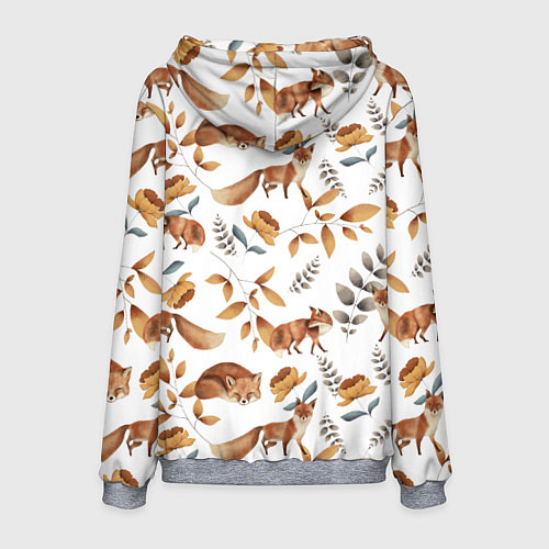 Мужская толстовка Лиса / 3D-Меланж – фото 2
