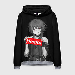 Толстовка-худи мужская Megumin Hentai, цвет: 3D-меланж