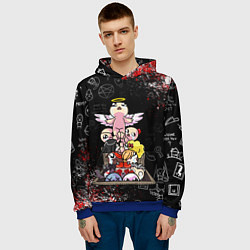 Толстовка-худи мужская The Binding of Isaac ИСААК, цвет: 3D-синий — фото 2