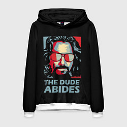 Толстовка-худи мужская The Dude Abides Лебовски, цвет: 3D-белый