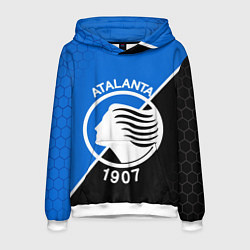 Толстовка-худи мужская FC ATALANTA ФК АТАЛАНТА, цвет: 3D-белый