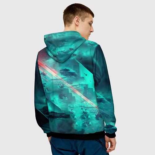 Мужская толстовка Баттлфилд 2042 / 3D-Черный – фото 4