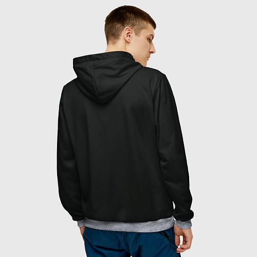 Мужская толстовка КРЕСТНЫЙ ОТЕЦ ДОН КАРЛЕОНЕ / 3D-Меланж – фото 4