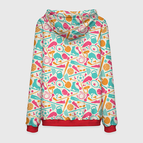 Мужская толстовка Спорт / 3D-Красный – фото 2