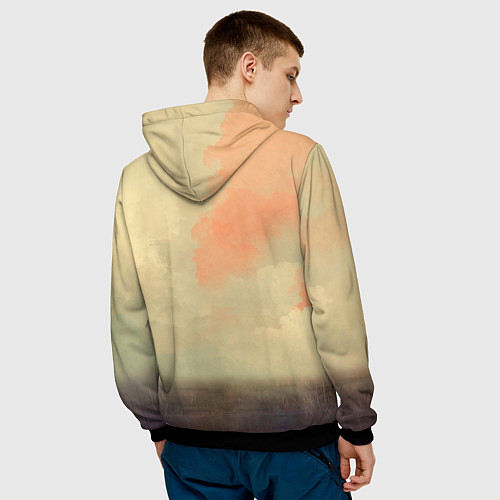 Мужская толстовка Сталкер одиночка / 3D-Черный – фото 4