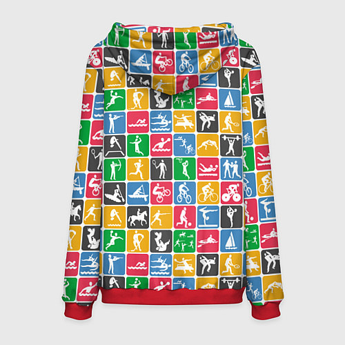 Мужская толстовка СПОРТ / 3D-Красный – фото 2