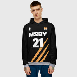Толстовка-худи мужская 21 MSBY BLACK JACKALS, цвет: 3D-меланж — фото 2