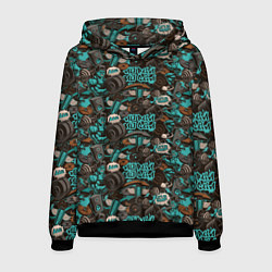 Толстовка-худи мужская Тяжелоатлет, цвет: 3D-черный