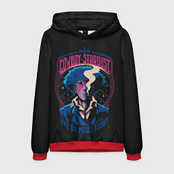 Толстовка-худи мужская Ковбой Бибоп Ретро, цвет: 3D-красный