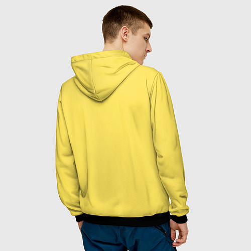 Мужская толстовка Энди Уорхол - Банан / 3D-Черный – фото 4