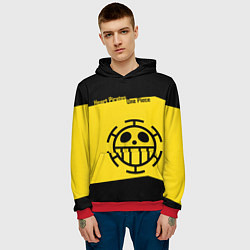 Толстовка-худи мужская Пираты Сердца One Piece, цвет: 3D-красный — фото 2