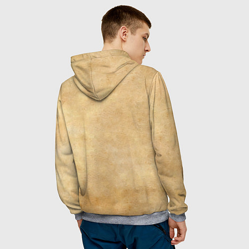 Мужская толстовка Манки Д Луффи в розыске One Piece / 3D-Меланж – фото 4